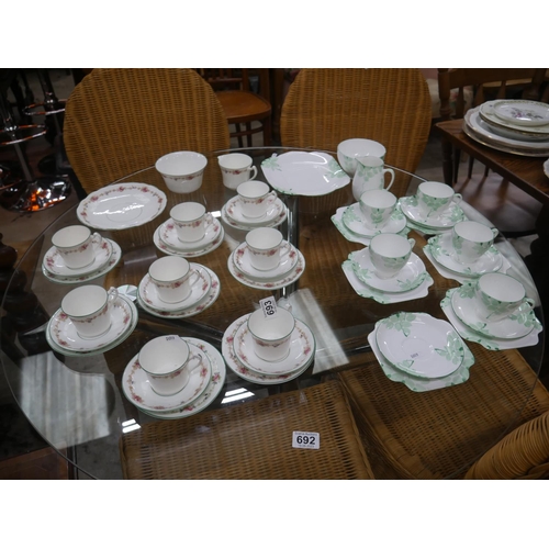 693 - 2 PART TEA SETS