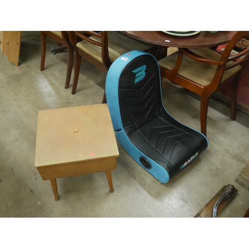 722 - SEWING TABLE & GAMING CHAIR