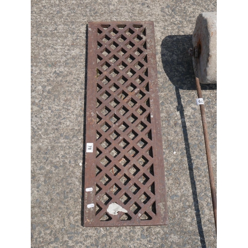 78 - CAST IRON FLOOR VENT COVER