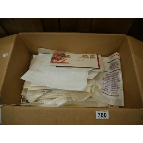 780 - BOX OF STAMP COVERS