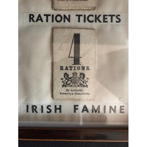 292 - COMPLETE SET OF IRISH FAMINE RATION TICKETS