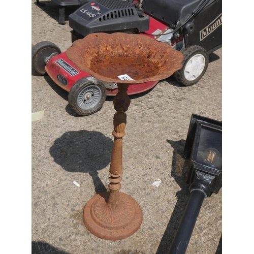 135 - CAST IRON BIRD BATH