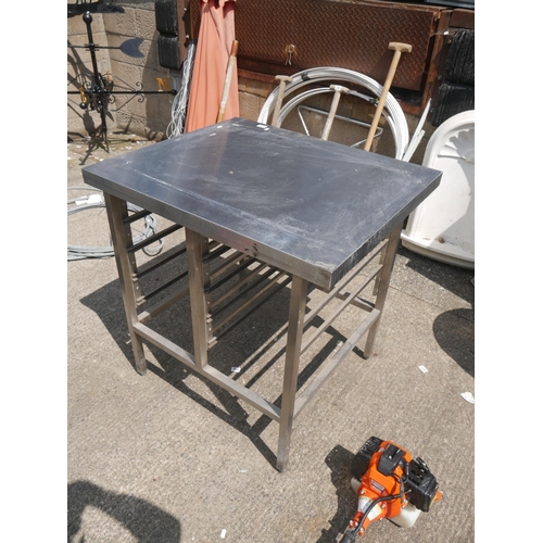 179 - STAINLESS STEEL TABLE