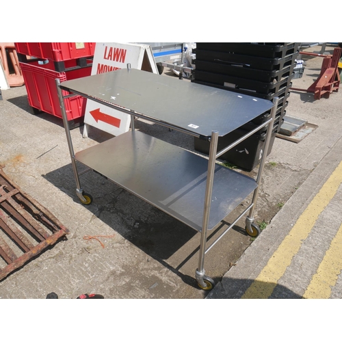 57 - STAINLESS STEEL TROLLEY