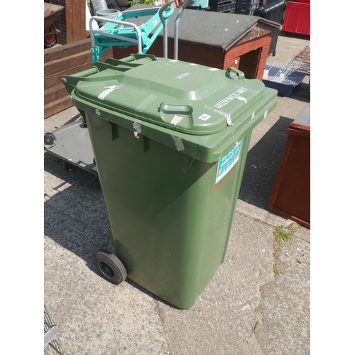 63 - GREEN WHEELIE BIN