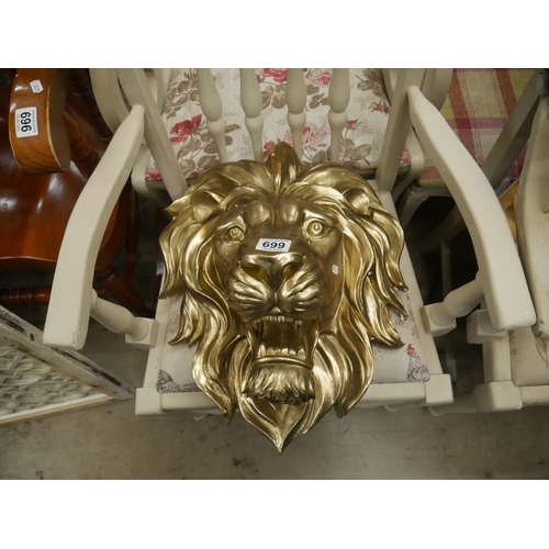 699 - LION MASK WALL HANGING