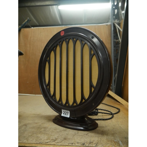 227 - VINTAGE SPEAKER CONVERTED TO LAMP