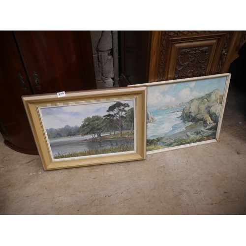 439 - J J O'NEILL PAINTING & FRAMED PRINT