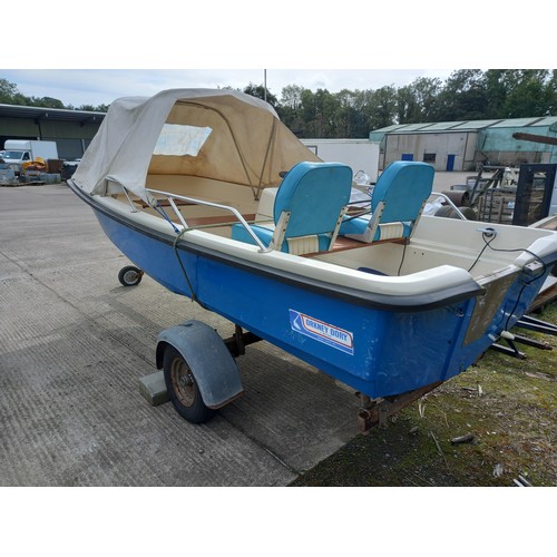 3 - 4mtr ORKNEY DORY BOAT & TRAILER - NO MOTOR