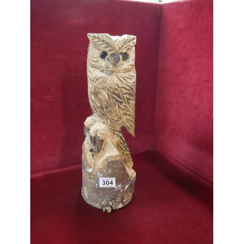 304 - CARVED OWL