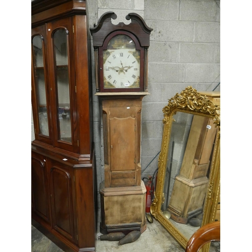 455 - NEWRY GRANDFATHER CLOCK - CASE NEED RESTORATION