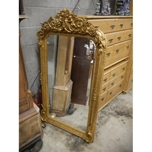 456 - DECORATIVE GILT MIRROR