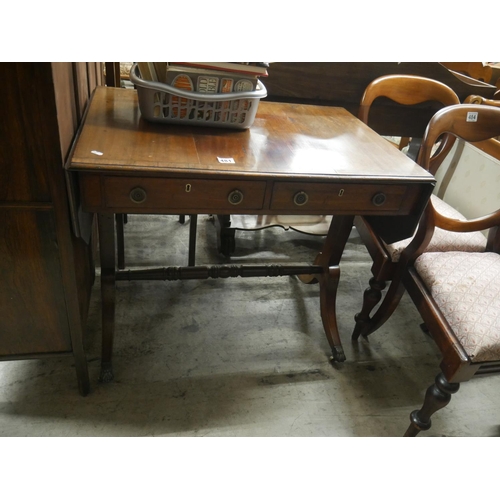 481 - 19TH C. MAHOGANY SOFA TABLE