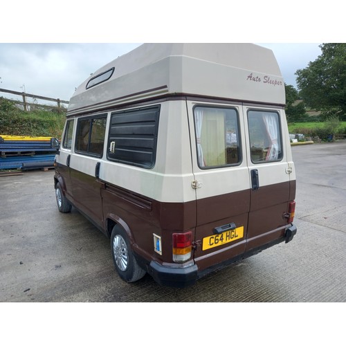 23 - TALBOT EXPRESS CAMPER VAN 1986 DIESEL 2.5L ENGINE - RUNNING