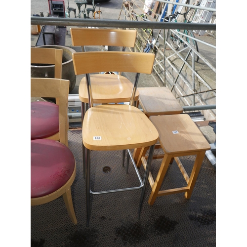 188 - 2 HIGH STOOLS