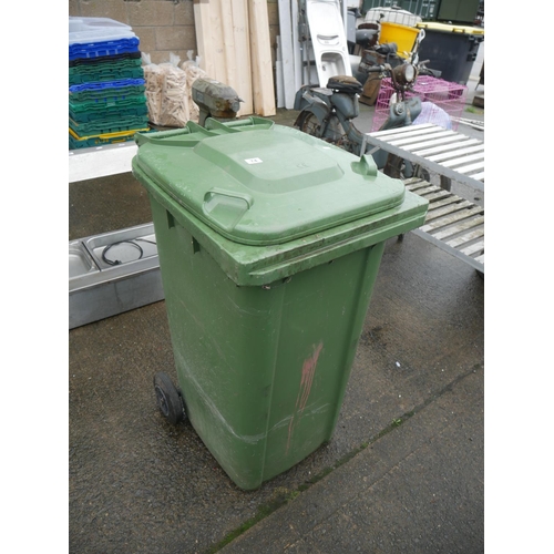 74 - GREEN WHEELIE BIN