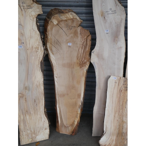 177 - SLAB OF OAK