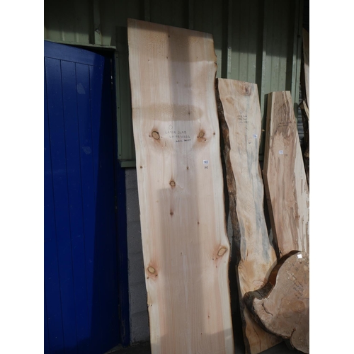 182 - SLAB OF WHITE WOOD