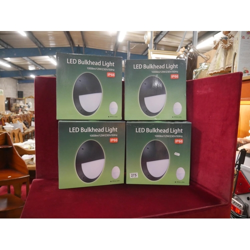 275 - 4 NEW LED BULK HEAD LIGHTS