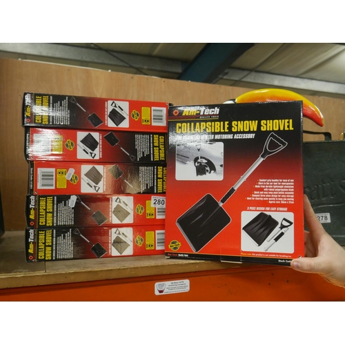 280 - 6 SNOW SHOVELS