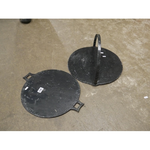 363 - 2 GRIDDLE PANS