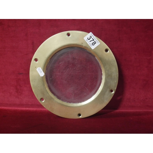 378 - BRASS PORTHOLE