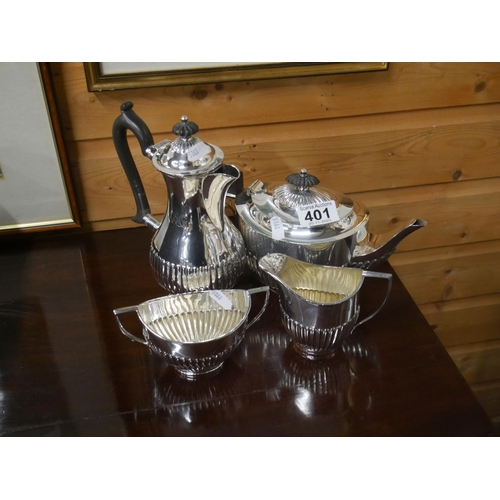 401 - SILVER PLATED TEA SERVICE