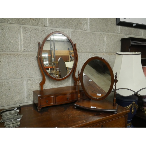 528 - 2 DRESSING TABLE MIRRORS