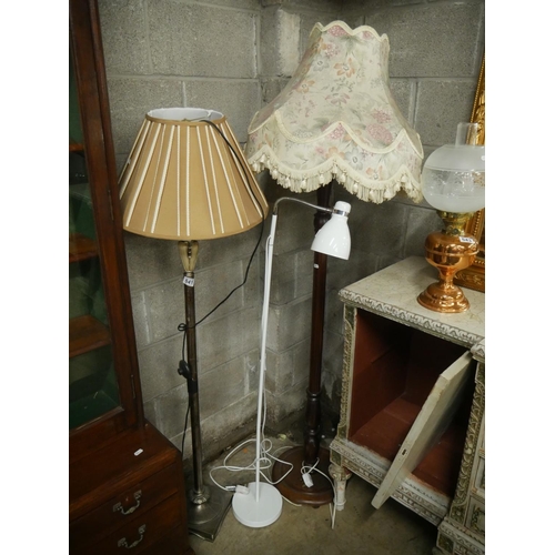 541 - 3 STANDARD LAMPS