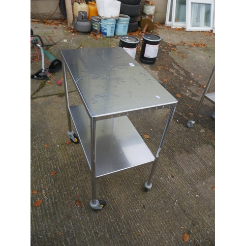 55 - STAINLESS STEEL TROLLEY