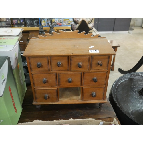 835 - COLLECTORS CABINET