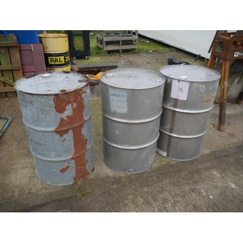 1 - 3 STEEL BARRELS