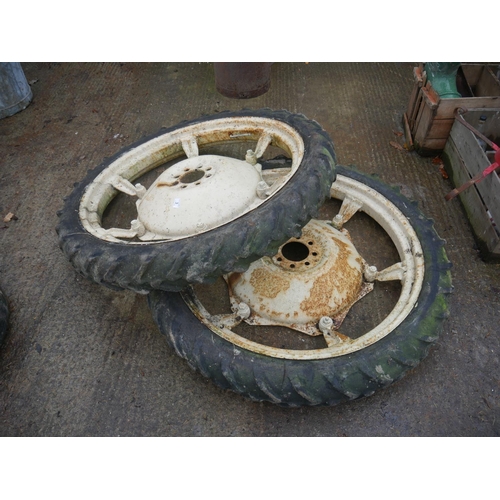 3 - 2 ROW CROP WHEELS