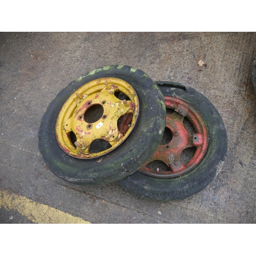 4 - 2 VINTAGE TRACTOR WHEELS