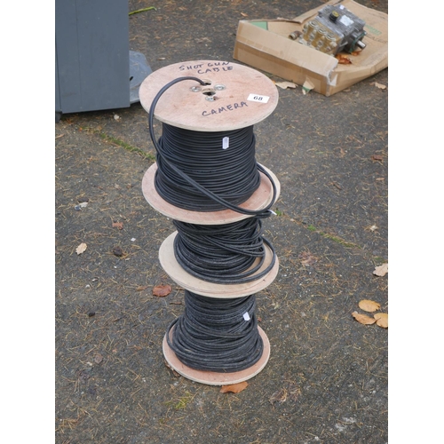 68 - 3 ROLLS OF CABLE