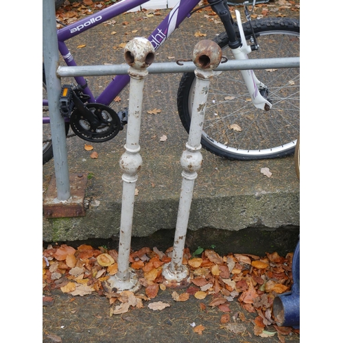 98 - PAIR OF CAST IRON BOLLARDS