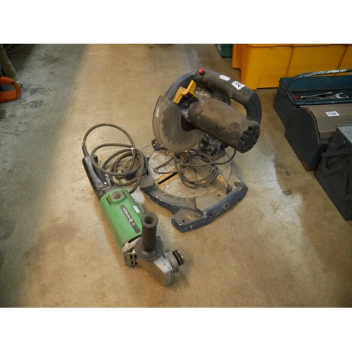 203 - CHOP SAW & GRINDER - BOTH WORKING