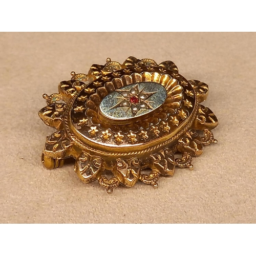 274 - VICTORIAN MOURNING BROOCH