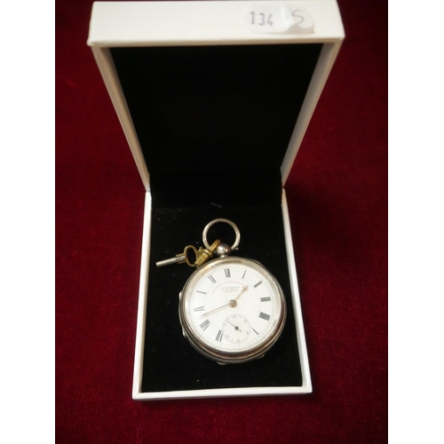 282 - SILVER POCKET WATCH