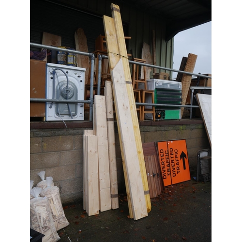 63 - LOT OF WHITE WOOD