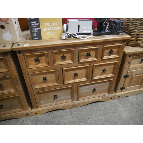 663 - PINE CHEST OF DRAWERS