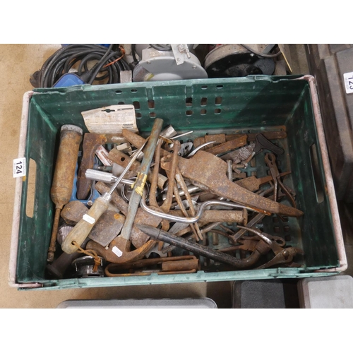 124 - CRATE OF TOOLS