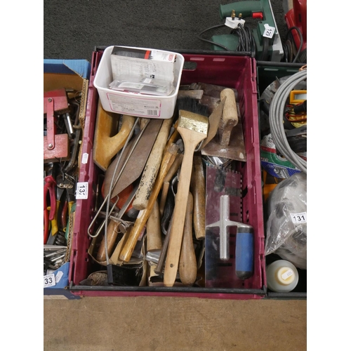 132 - CRATE OF TOOLS