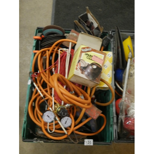135 - CRATE OF TOOLS