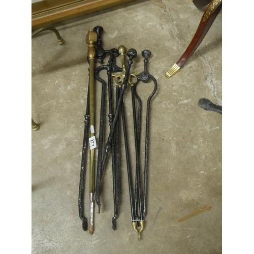 271 - SELECTION OF OLD TONGS