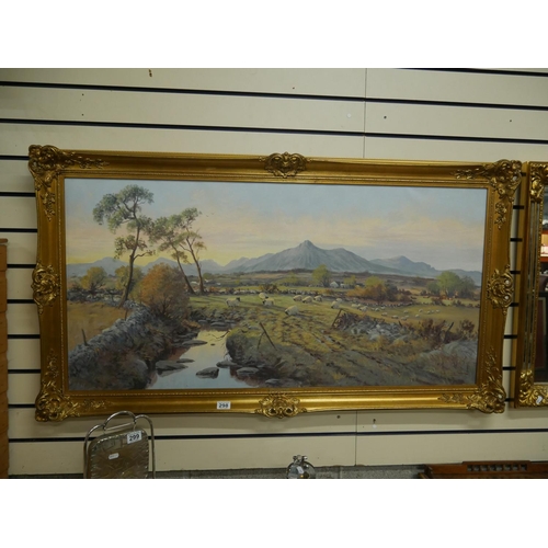 298 - LARGE WILLIAM CUNNINGHAM OIL PAINTING