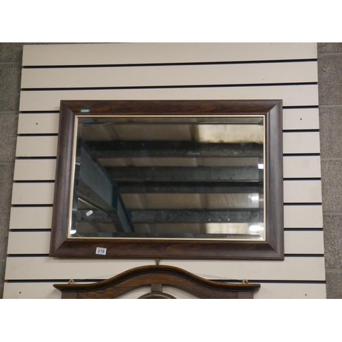 318 - BEVELLED FRAMED MIRROR