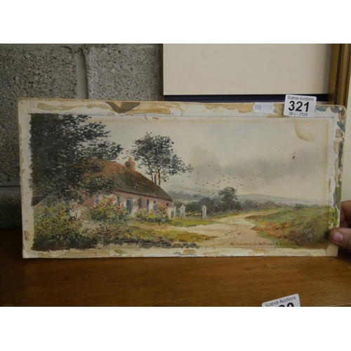 321 - OLD WATERCOLOUR E. HAMFORD