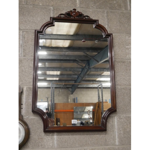 332 - VICTORIAN CARVED MIRROR