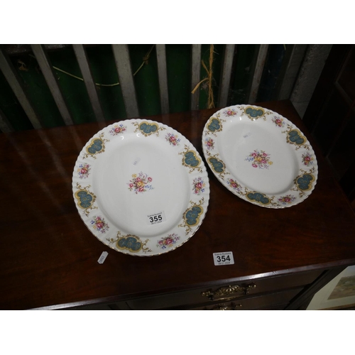 355 - 2 ROYAL ALBERT BERKELEY PLATTERS